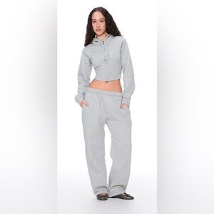 Miaou Sadie top grey and zev pant set size XS new